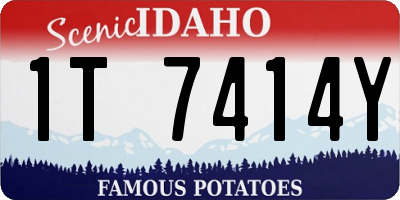ID license plate 1T7414Y