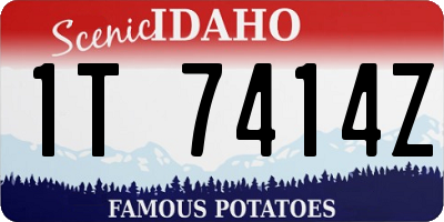 ID license plate 1T7414Z