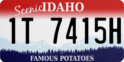 ID license plate 1T7415H