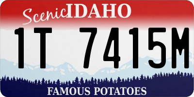ID license plate 1T7415M