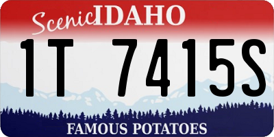ID license plate 1T7415S