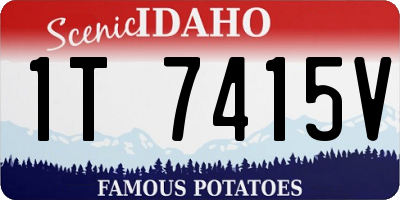 ID license plate 1T7415V