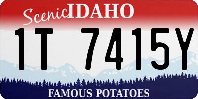 ID license plate 1T7415Y