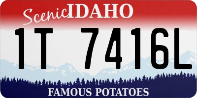 ID license plate 1T7416L