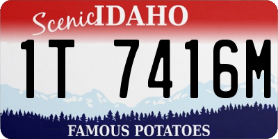 ID license plate 1T7416M