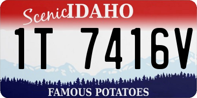 ID license plate 1T7416V