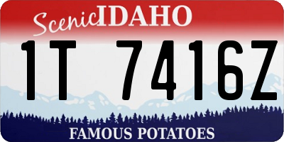 ID license plate 1T7416Z