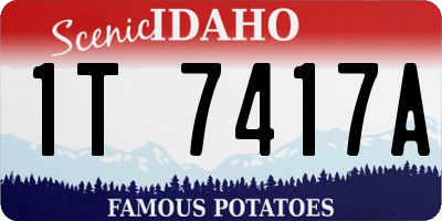 ID license plate 1T7417A