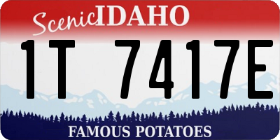 ID license plate 1T7417E