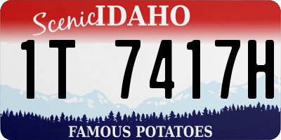 ID license plate 1T7417H