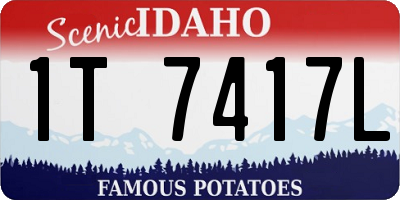 ID license plate 1T7417L
