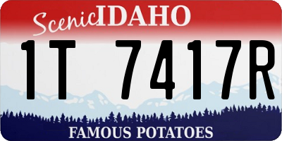 ID license plate 1T7417R