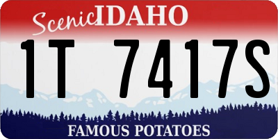 ID license plate 1T7417S