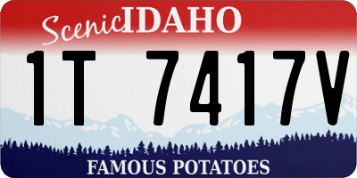 ID license plate 1T7417V