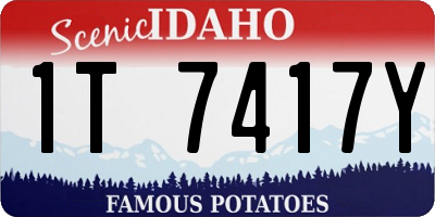 ID license plate 1T7417Y
