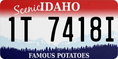 ID license plate 1T7418I