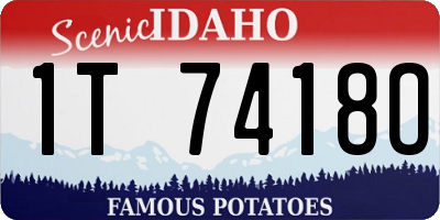 ID license plate 1T7418O