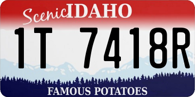 ID license plate 1T7418R