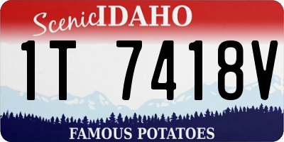 ID license plate 1T7418V