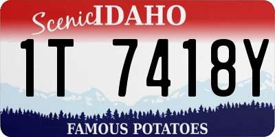 ID license plate 1T7418Y