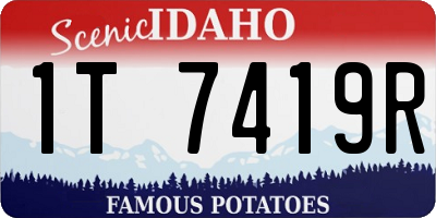 ID license plate 1T7419R