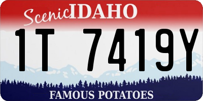 ID license plate 1T7419Y