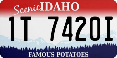 ID license plate 1T7420I