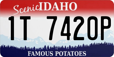 ID license plate 1T7420P