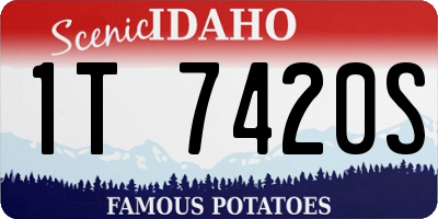 ID license plate 1T7420S
