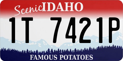 ID license plate 1T7421P