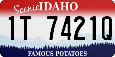 ID license plate 1T7421Q