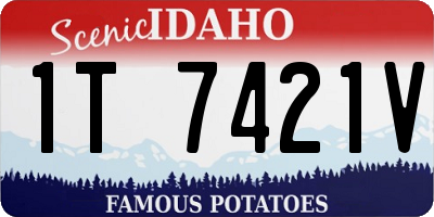 ID license plate 1T7421V