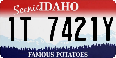 ID license plate 1T7421Y