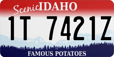 ID license plate 1T7421Z