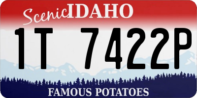 ID license plate 1T7422P