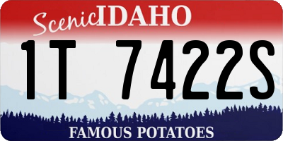 ID license plate 1T7422S