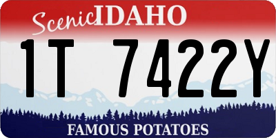 ID license plate 1T7422Y