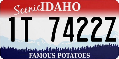 ID license plate 1T7422Z