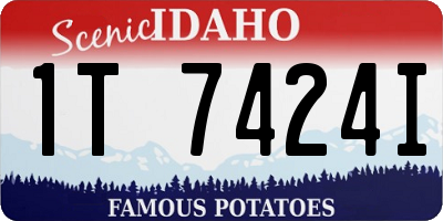 ID license plate 1T7424I