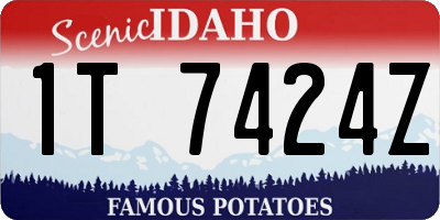 ID license plate 1T7424Z