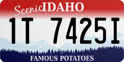 ID license plate 1T7425I