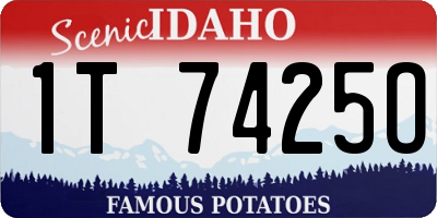 ID license plate 1T7425O