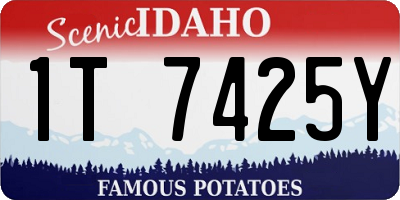ID license plate 1T7425Y