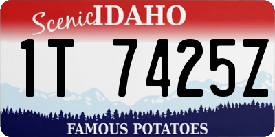 ID license plate 1T7425Z