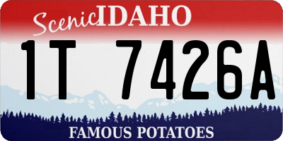 ID license plate 1T7426A