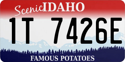 ID license plate 1T7426E