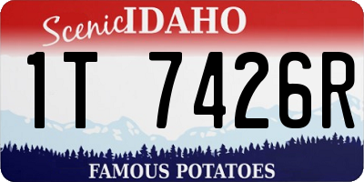 ID license plate 1T7426R