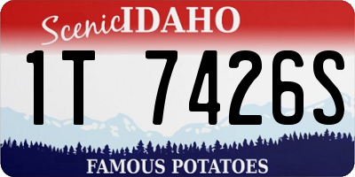 ID license plate 1T7426S