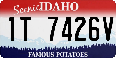 ID license plate 1T7426V