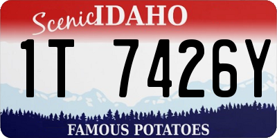 ID license plate 1T7426Y